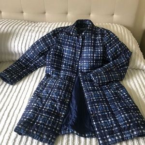 Lands End Plaid All Weather Coat